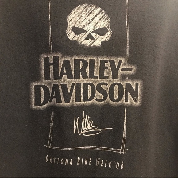 Vintage Harley Davidson 2006 Dayton Bike Week Pull Over 1/4 Zip Sweatshirt - Picture 4 of 7